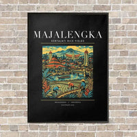 Thumbnail for MAJALENGKA - Poster - Canvas Framed - Black