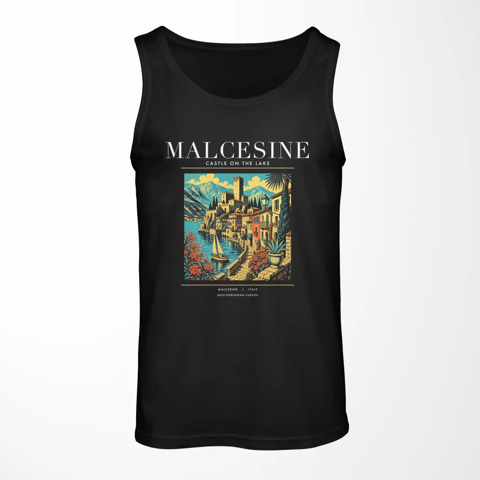 MALCESINE - Poster - Tank Top - Black
