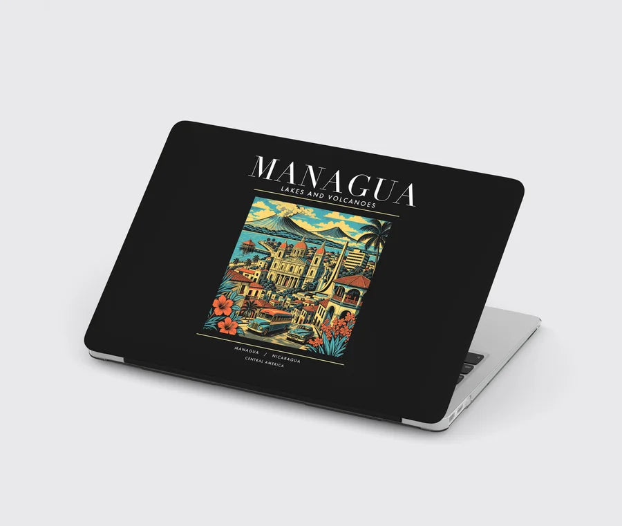 MANAGUA - Poster - MacBook Case - Black