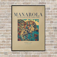 Thumbnail for MANAROLA - Poster - Canvas Framed - Beige
