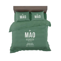 Thumbnail for Manaus - Eduardo Gomes International Airport (MAO) Bedding Sets & Blankets - Bedding Set - ID Tag - Green