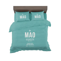 Thumbnail for Manaus - Eduardo Gomes International Airport (MAO) Bedding Sets & Blankets - Bedding Set - ID Tag - Turquoise