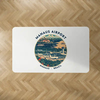 Thumbnail for Manaus - Eduardo Gomes International Airport (MAO) Carpets - Carpet Rectangle - Badge - White