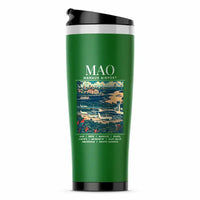 Thumbnail for Manaus - Eduardo Gomes International Airport (MAO) Travel Mugs - Poster - Stainless Steel (No Holder) - Green