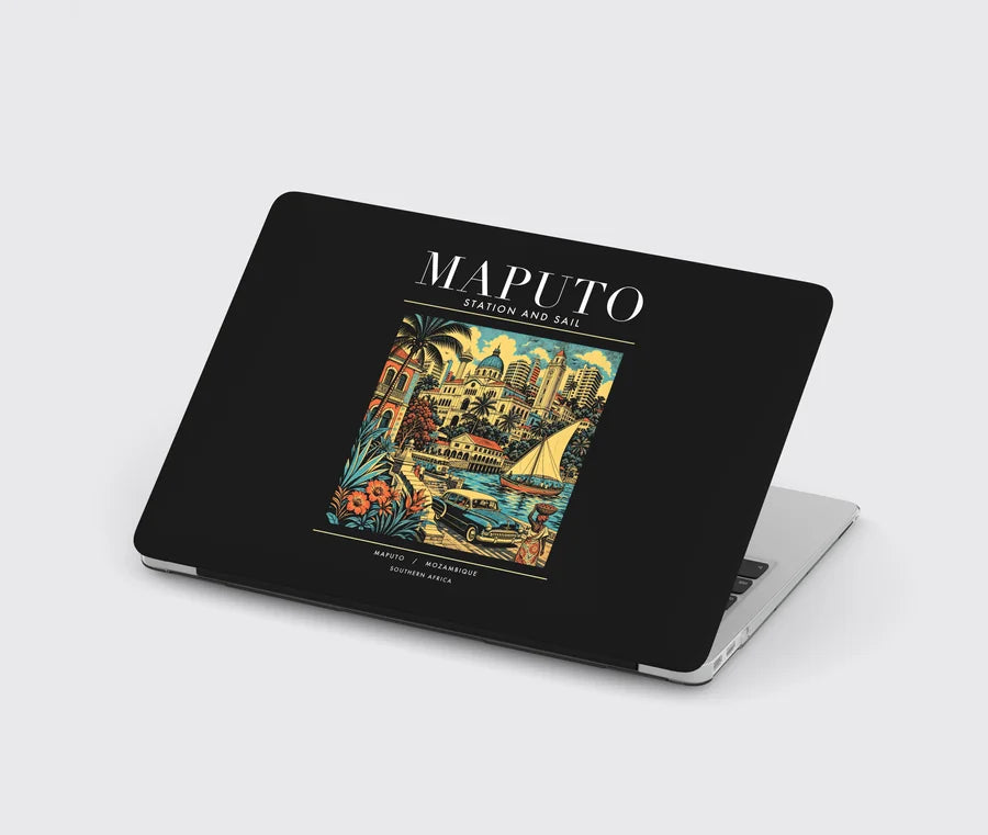 MAPUTO - Poster - MacBook Case - Black