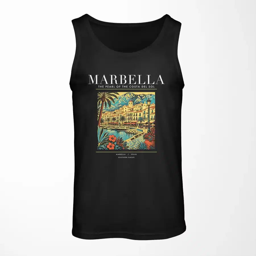 MARBELLA - Poster - Tank Top - Black