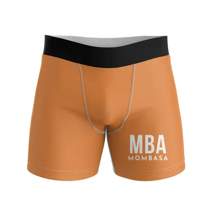 Moi International Airport (MBA) Men Boxers - Code - Orange