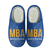 Thumbnail for Moi International Airport (MBA) Slippers & Flip Flops - Slippers - Cotton - Code - Same - Blue