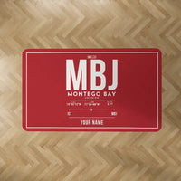 Thumbnail for Sangster International Airport (MBJ) Carpets - Carpet Rectangle - ID Tag + Name - Red