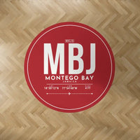 Thumbnail for Sangster International Airport (MBJ) Carpets - Carpet Round - ID Tag - Red