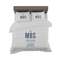 Thumbnail for International Airport (MBS) Bedding Sets & Blankets - Bedding Set - ID Tag - Light Gray