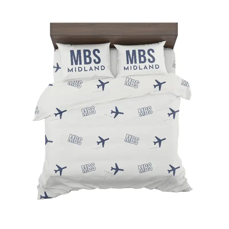 International Airport (MBS) Bedding Sets & Blankets - Bedding Set - Pattern - White