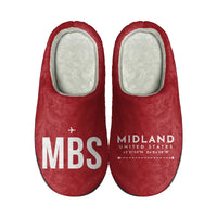 Thumbnail for International Airport (MBS) Slippers & Flip Flops - Slippers - Cotton - Code - Different - Red