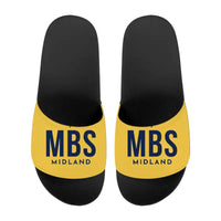 Thumbnail for International Airport (MBS) Slippers & Flip Flops - Slippers - Sport - Code - Yellow