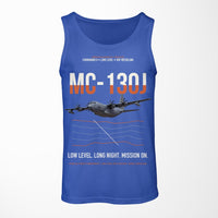 Thumbnail for MC-130J COMMANDO II design on blue tank top