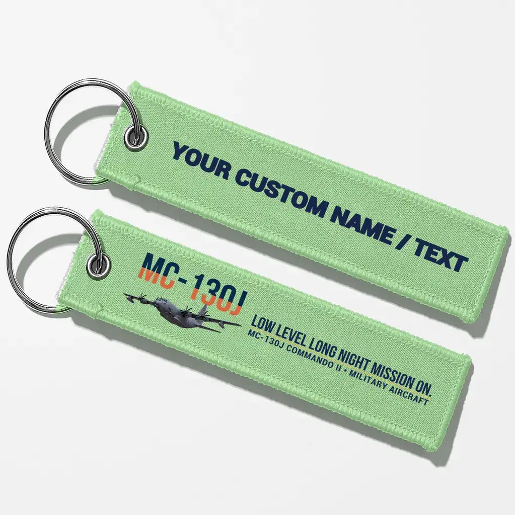 MC-130J COMMANDO II Aviator Key Chains - Light Green - Personalized