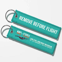Thumbnail for MC-130J COMMANDO II Aviator Key Chains - Turquoise - Remove Before Flight