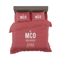 Thumbnail for Orlando International Airport (MCO) Bedding Sets & Blankets - Bedding Set - ID Tag - Red