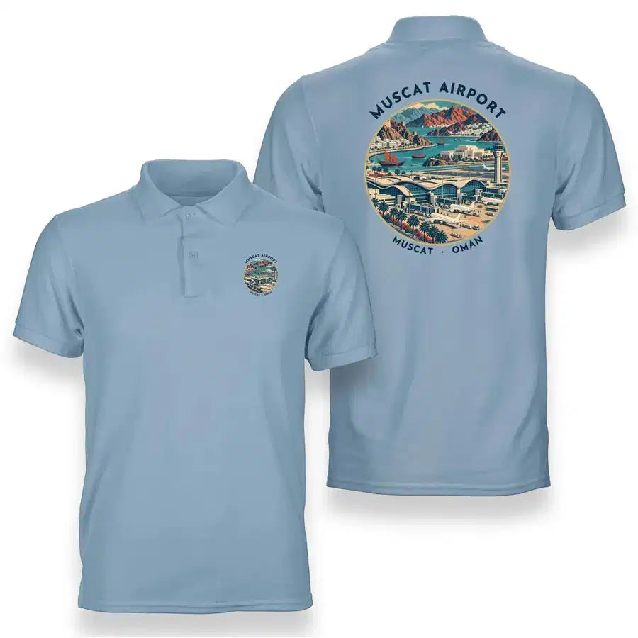 MCT - Badge - Double-Side Polo - Light Blue