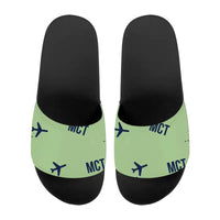Thumbnail for Muscat International Airport (MCT) Slippers & Flip Flops - Slippers - Sport - Pattern - Light Green
