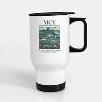 Thumbnail for Sunshine Coast Airport (MCY) Travel Mugs - Poster - Stainless Steel with Holder - White