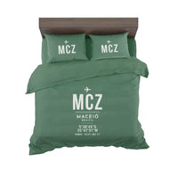 Thumbnail for Maceió Zumbi dos Palmares International Airport (MCZ) Bedding Sets & Blankets - Bedding Set - ID Tag - Green
