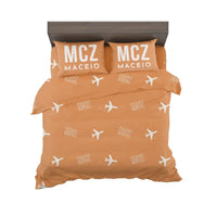 Thumbnail for Maceió Zumbi dos Palmares International Airport (MCZ) Bedding Sets & Blankets - Bedding Set - Pattern - Orange