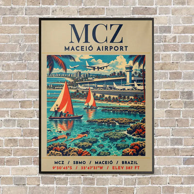 MCZ - Poster - Canvas Framed - Beige