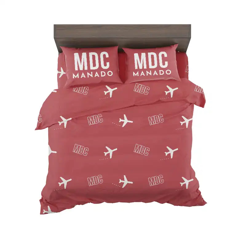 Sam Ratulangi International Airport Manado (MDC) Bedding Sets & Blankets - Bedding Set - Pattern - Red