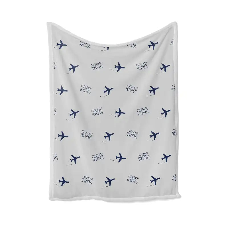 Jose Maria Cordova International Airport (MDE) Bedding Sets & Blankets - Blanket - Pattern - Light Gray