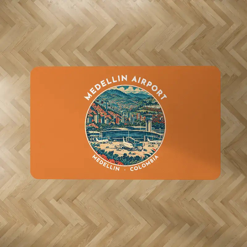 Jose Maria Cordova International Airport (MDE) Carpets - Carpet Rectangle - Badge - Orange