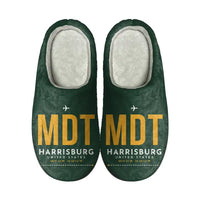 Thumbnail for Harrisburg International Airport (MDT) Slippers & Flip Flops - Slippers - Cotton - Code - Same - Dark Green