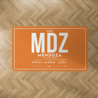 Thumbnail for Governor Francisco Gabrielli International Airport (MDZ) Carpets - Carpet Rectangle - ID Tag - Orange V2