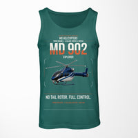 Thumbnail for MD Helicopters MD 902 Explorer design on green tank top