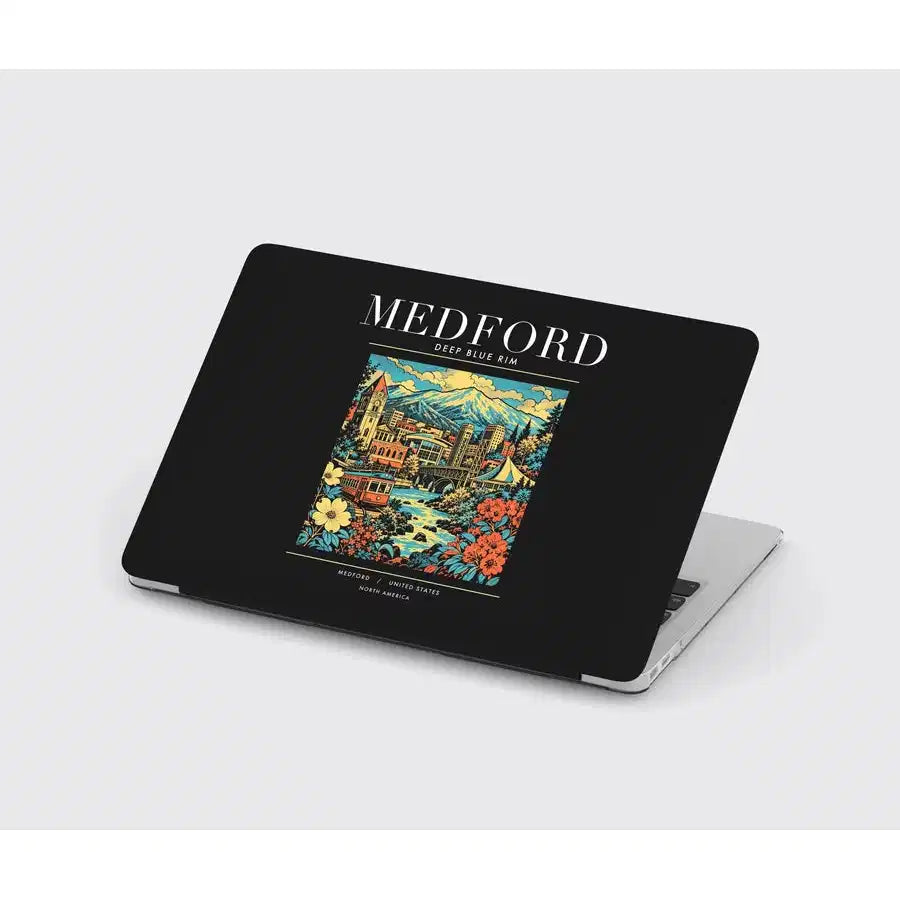 MEDFORD - Poster - MacBook Case - Black