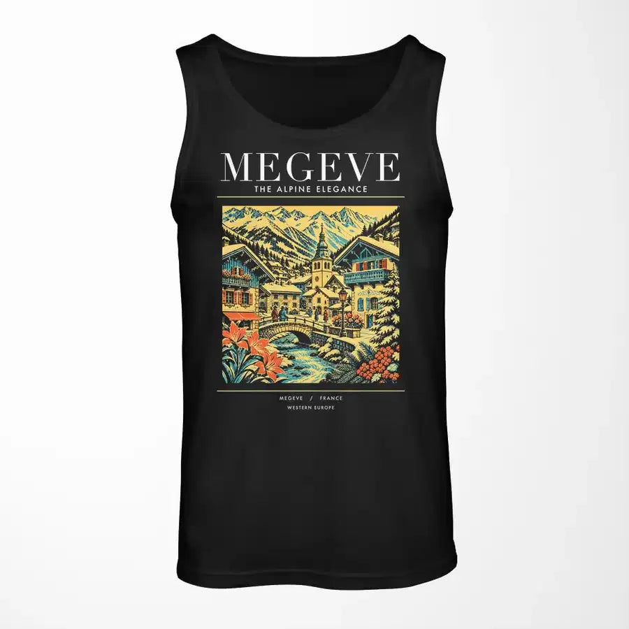 MEGEVE - Poster - Tank Top - Black