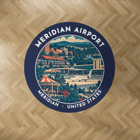 Thumbnail for Meridian Regional Airport (MEI) Carpets - Carpet Round - Badge - Dark Blue