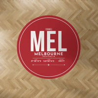 Thumbnail for Melbourne Airport (MEL) Carpets - Carpet Round - ID Tag - Red V2