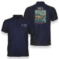Thumbnail for MEL - Poster - Double-Side Polo - Navy Blue
