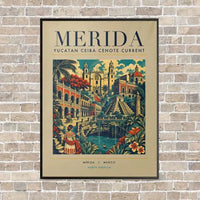 Thumbnail for MERIDA - Poster - Canvas Framed - Beige