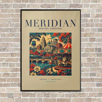 Thumbnail for MERIDIAN - Poster - Canvas Framed - Beige
