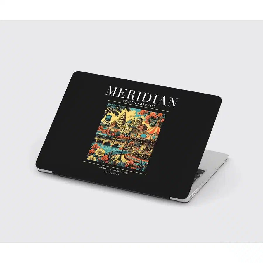 MERIDIAN - Poster - MacBook Case - Black
