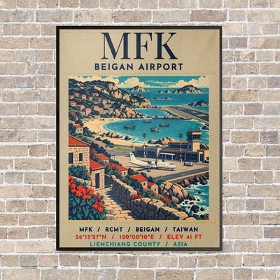 MFK - Poster - Canvas Framed - Beige