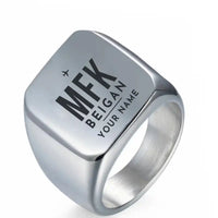 Thumbnail for Matsu Beigan Airport (MFK) Rings - Ring - Silver + Name