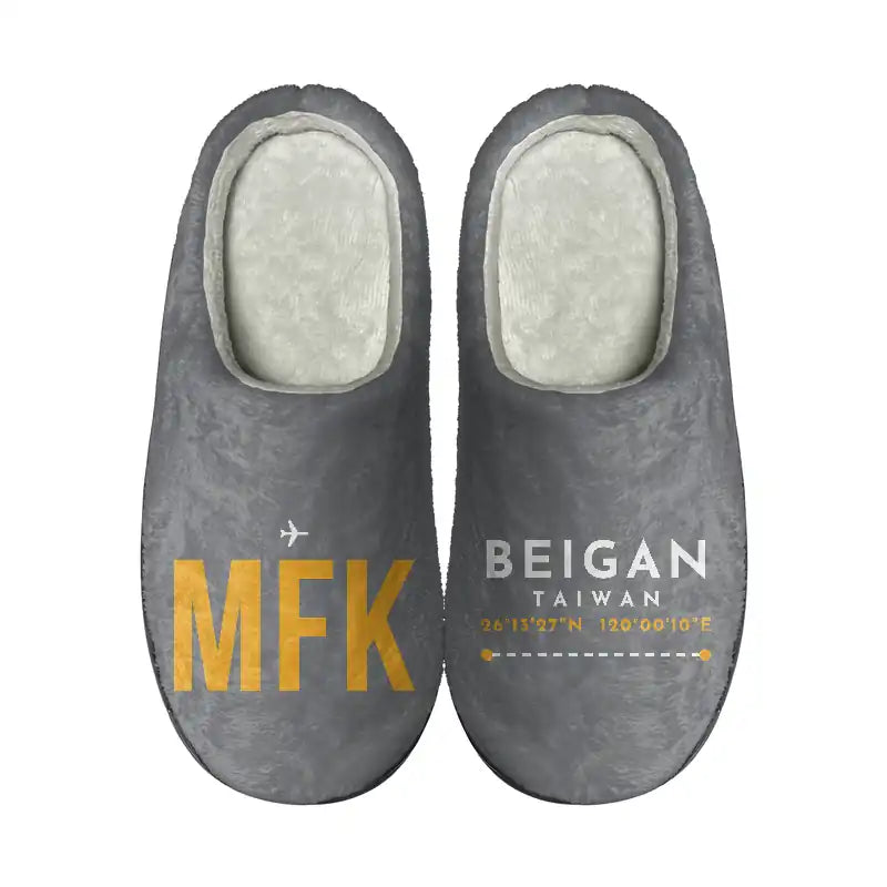 Matsu Beigan Airport (MFK) Slippers & Flip Flops - Slippers - Cotton - Code - Different - Gray