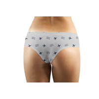 Thumbnail for Matsu Beigan Airport (MFK) Women Panties - Pattern - Light Gray - Back