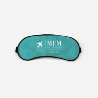 Thumbnail for Macau International Airport (MFM) Sleep Masks - Sleep Mask - Front - Turquoise