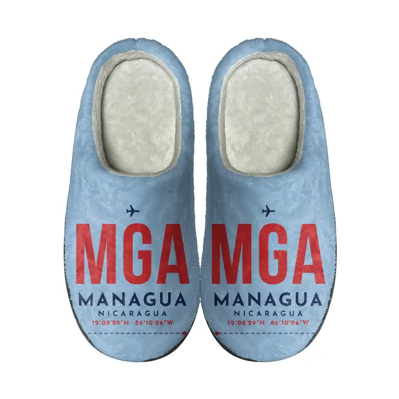 Augusto C. Sandino International Airport (MGA) Slippers & Flip Flops - Slippers - Cotton - Code - Same - Light Blue