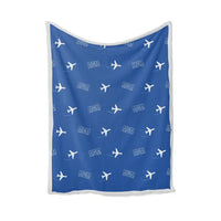 Thumbnail for Montgomery Regional Airport (MGM) Bedding Sets & Blankets - Blanket - Pattern - Blue