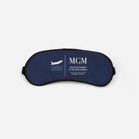 Thumbnail for Montgomery Regional Airport (MGM) Sleep Masks - Sleep Mask - Front - Navy Blue